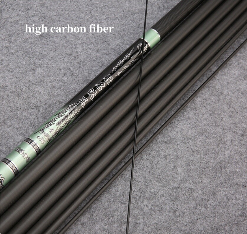Carp Poles Fishing Rods Carbon Fiber Telescopic Fishing Poles Stream 3.6M-7.2M