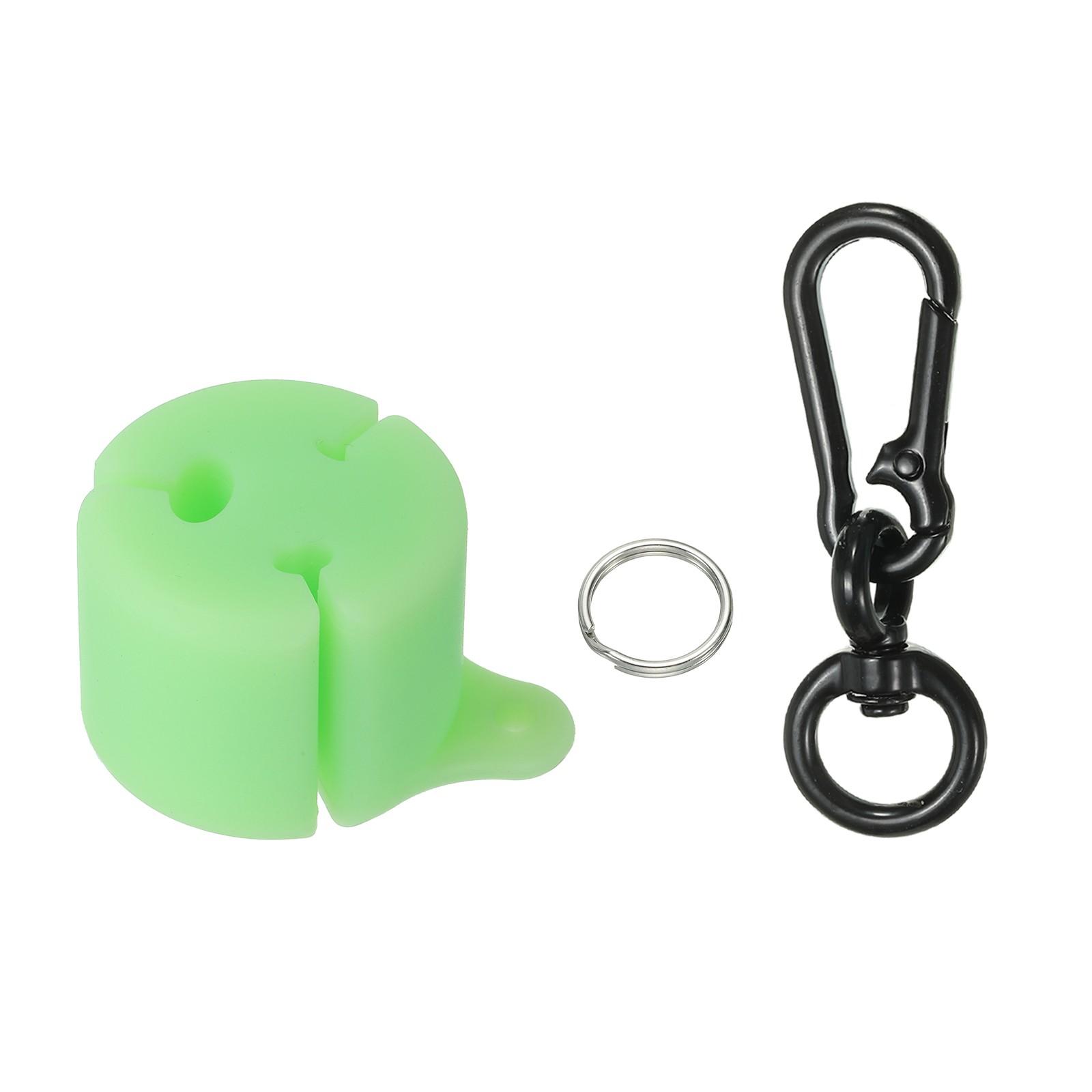 Creek Rod Clip Silicone Wearable Fishing Pole Holder Fluorescent Green