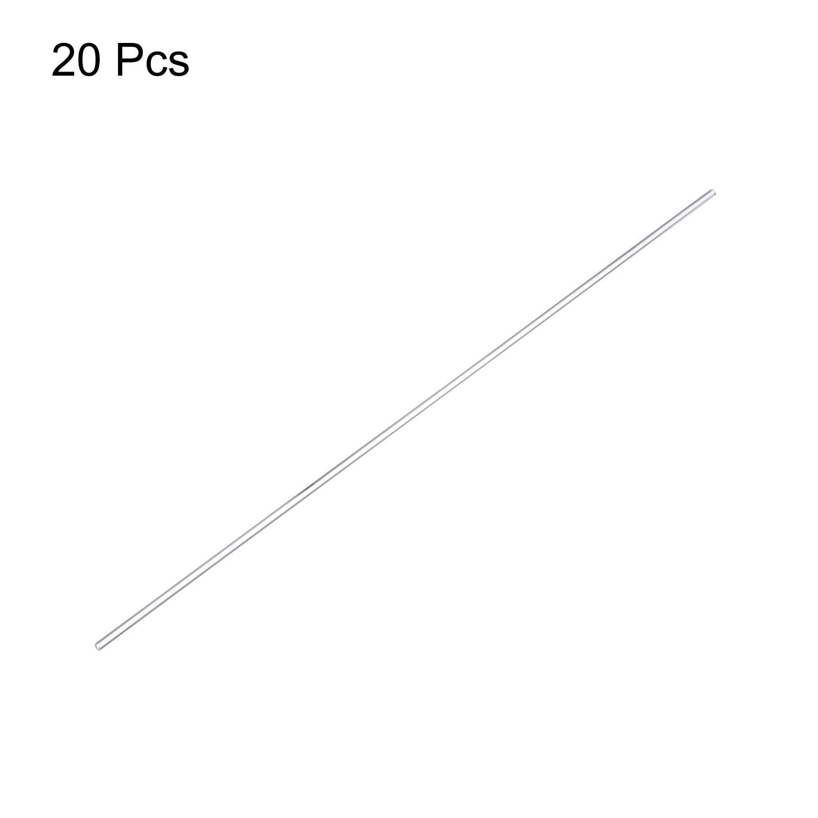 MECCANIXITY Acrylic Round Rod,3mm Diameter 12-inch Length,Clear,Solid Plastic…