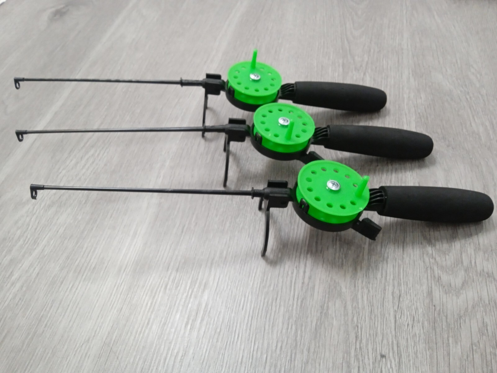 3 pcs Ice winter fishing rod ice vertical jig mormyshka perch bass trout