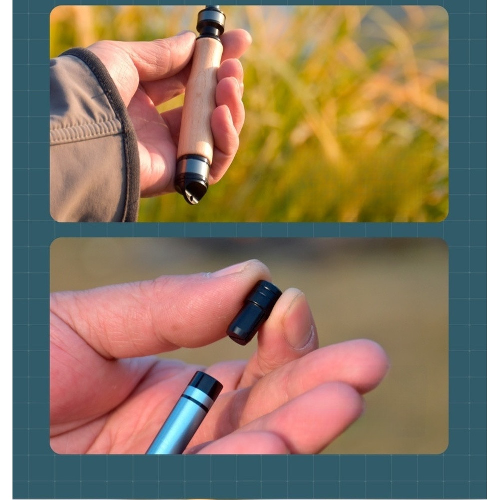 Compact Carbon Fiber Fishing Rod for Beginners Lightweight Portable Stream Rod