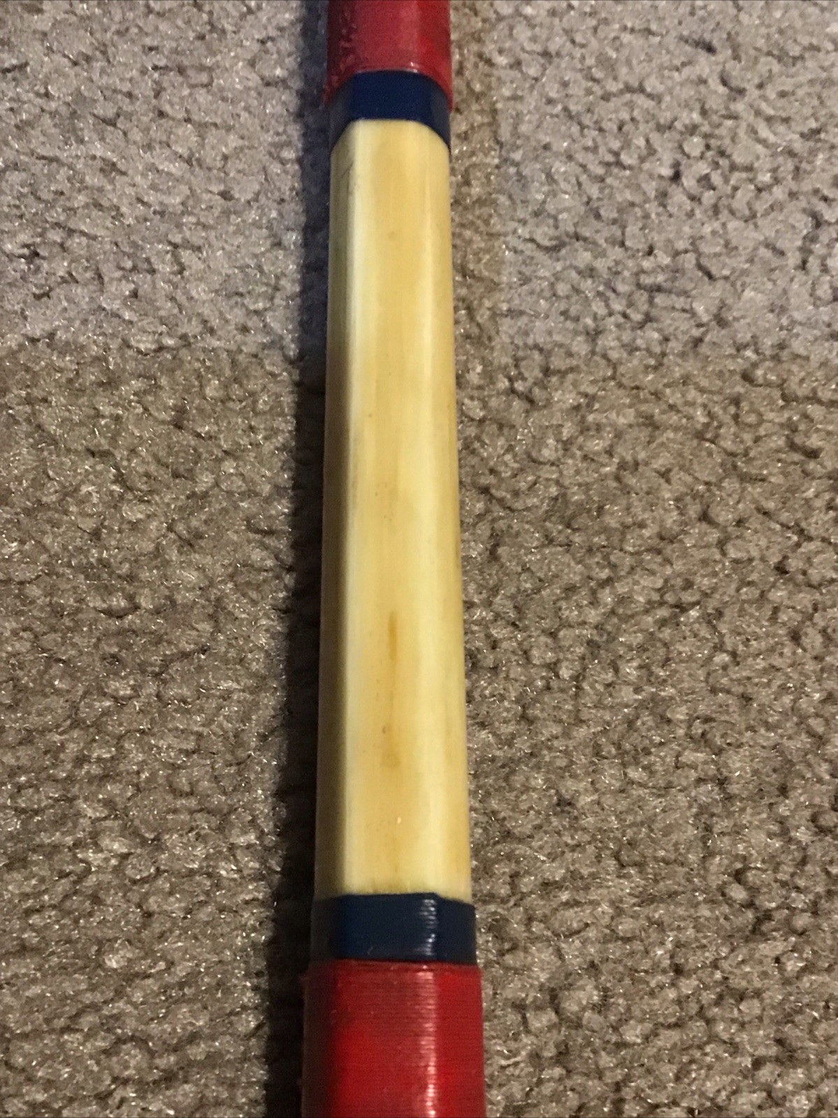 Vintage Hexagon Wood Butt 6’ 6” Aftco Roller Guide 50lb Trolling Rod R75