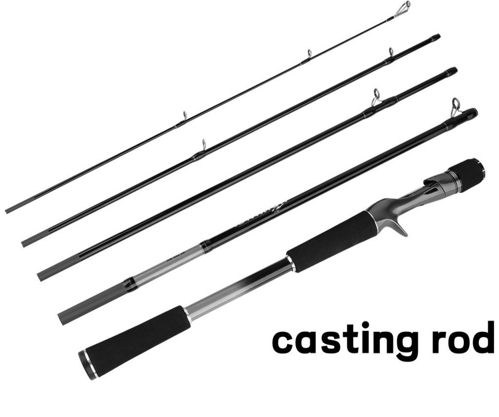 Fishing Rods 7ft 8ft Casting Spinning Rod Carbon Fiber Trout 5 Section Fast Pole