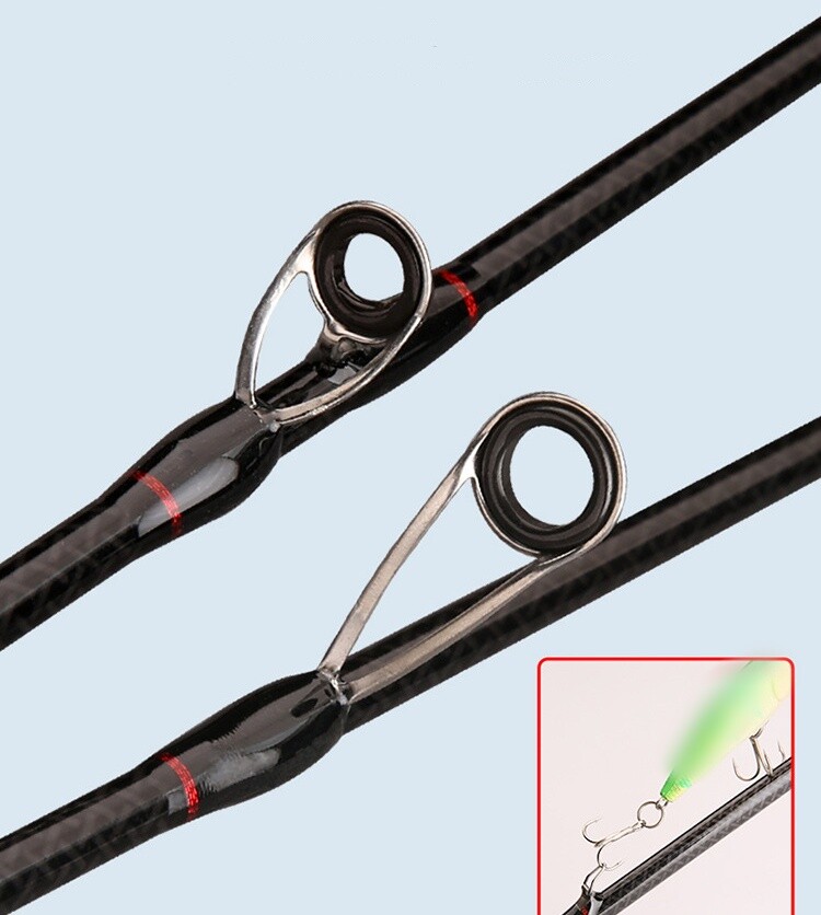 1.65M/1.8M Lure Fishing Rods Spinning Casting Carbon Fiber Fishing Rod Fast Pole