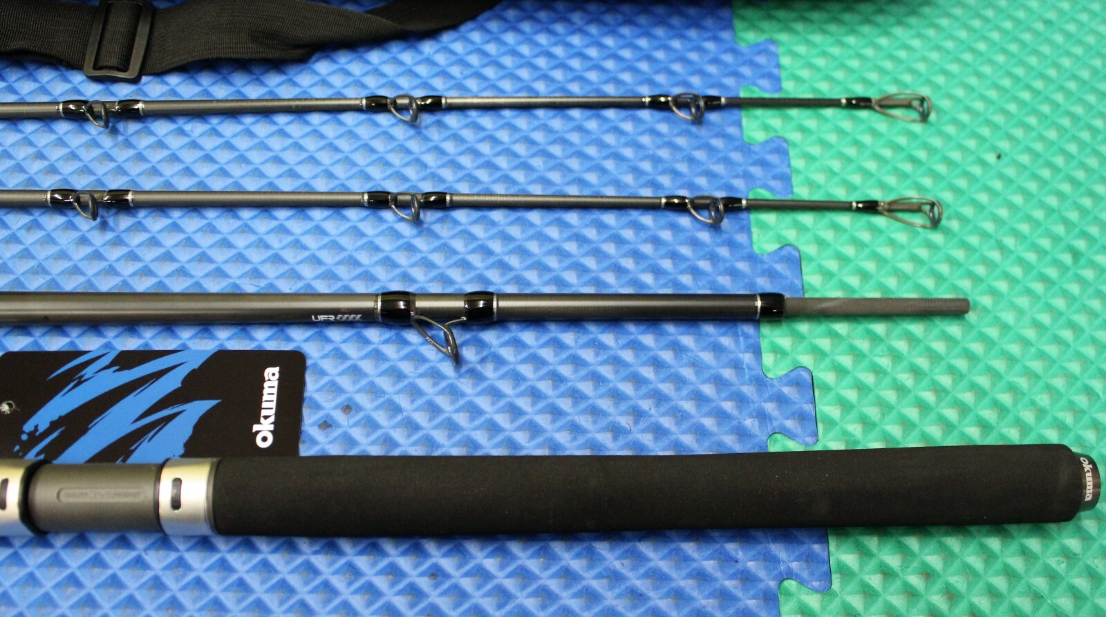 Okuma Voyager Signature Boat Rod 7′ 0″ 3-Pc W/Soft Case 2 Rod Tips VSB-C-703M-MH