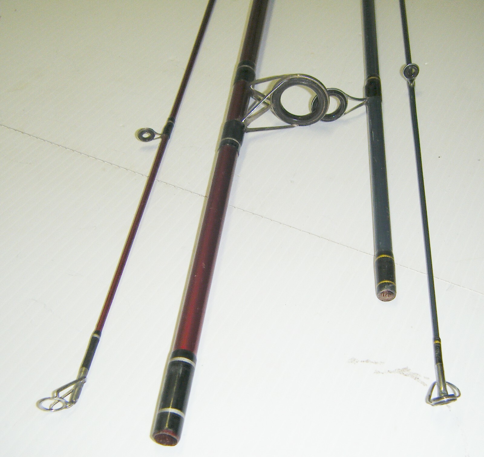 2 Shakespeare 2-Piece Spinning Rods- 1 Firebird 6’6” Med. – 1 Pro-Am 5’6” Light