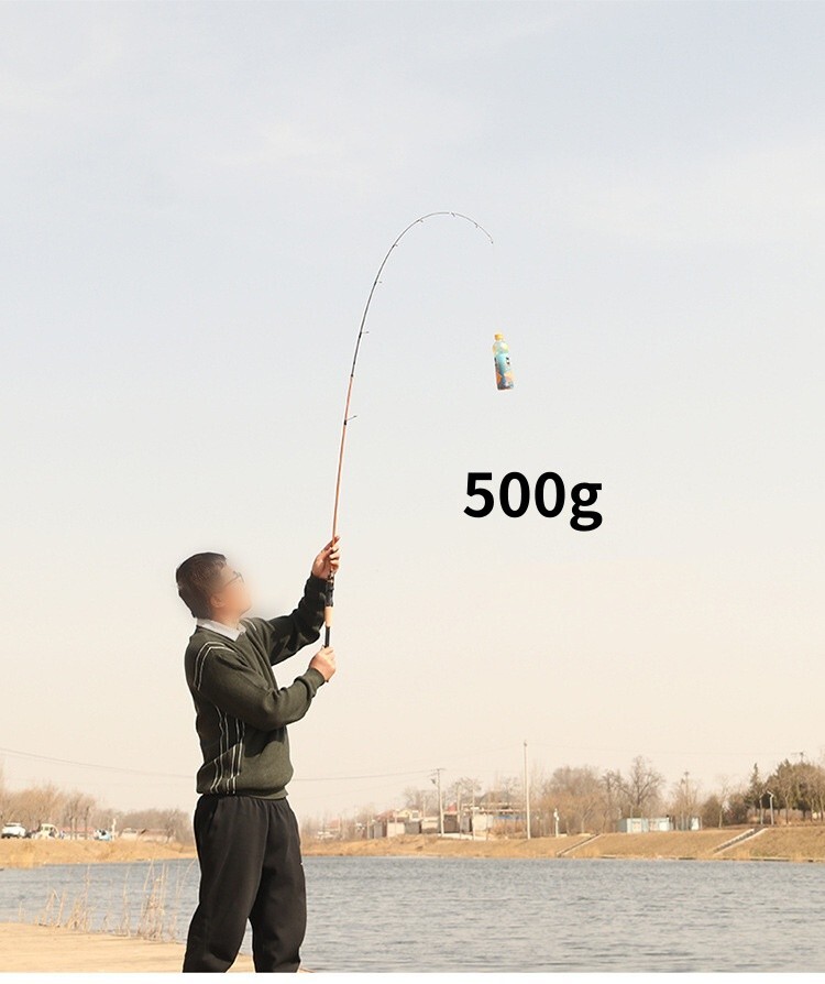 Trout Fishing Rod Carbon Fiber Spinning/casting Rod Fishing Pole 2 Sections Fast