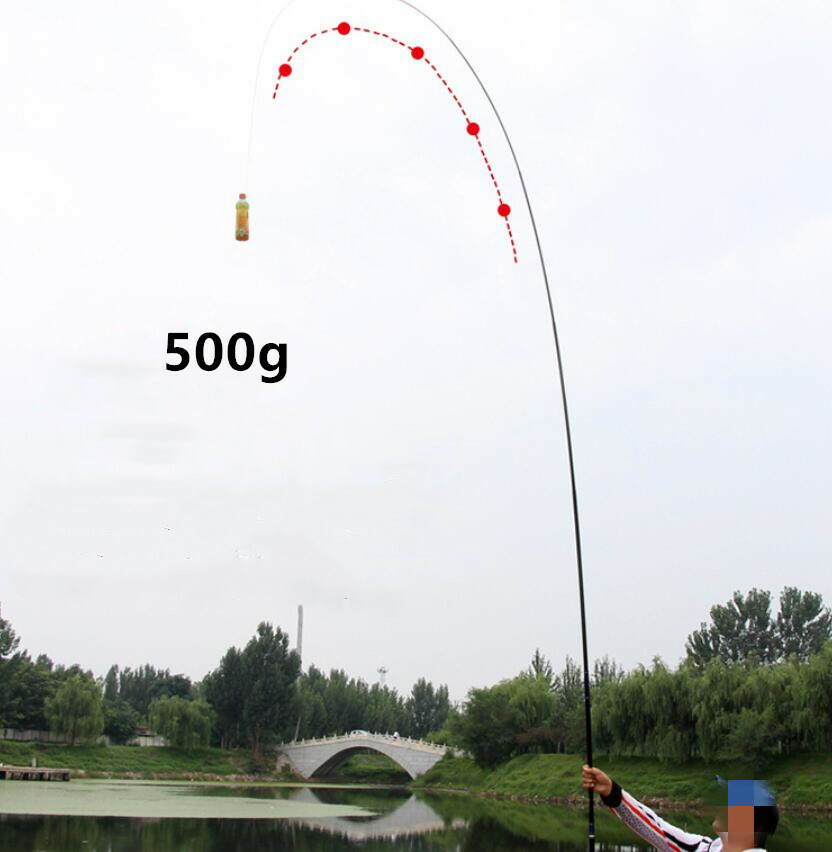 Fishing Rod Carbon Fiber Telescopic Fishing Pole Stream Hand Rod 3.6M-6.3M Carp