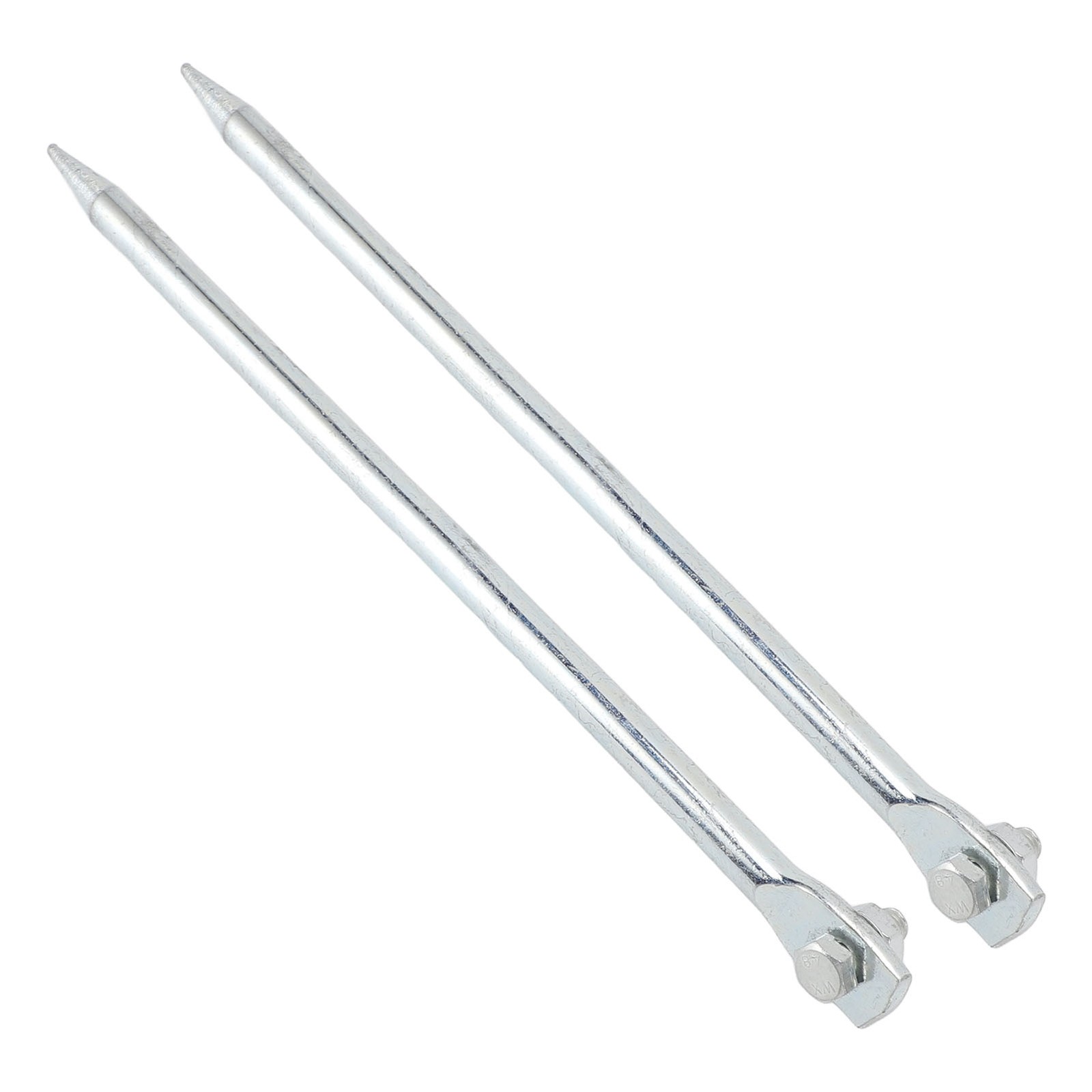 2 Pcs Ground Rods Heavy-Duty For Effective Grounding In Fences Easy To Use