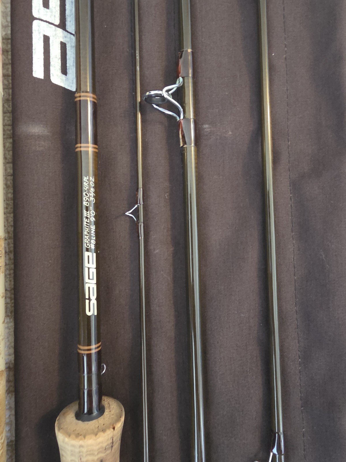 sage graphite III fly rod 4pc GFL 890-4 Rpl Great Condition