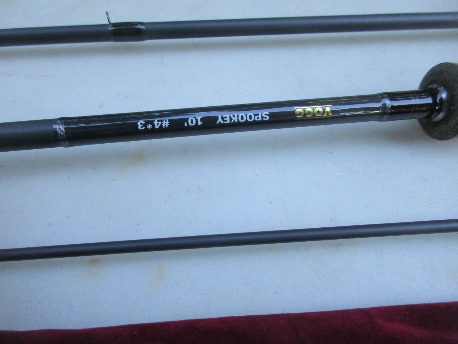 vogg fishing pole Fly Rod 10’ 4wt 3 pc. with sock, no case spookey