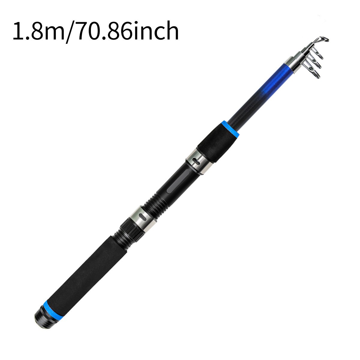 Portable Fiberglass Fishing Rod Telescopic Design 1.8-3.0m Saltwater Rod