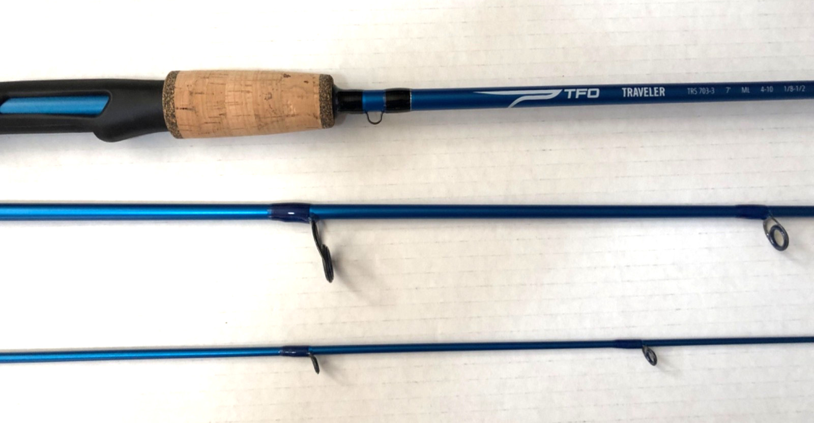 TFO Traveler Spinning Rod 3 Piece 7ft TRS 703-3 ML 4-10lb 1/8-1/2oz MedFast