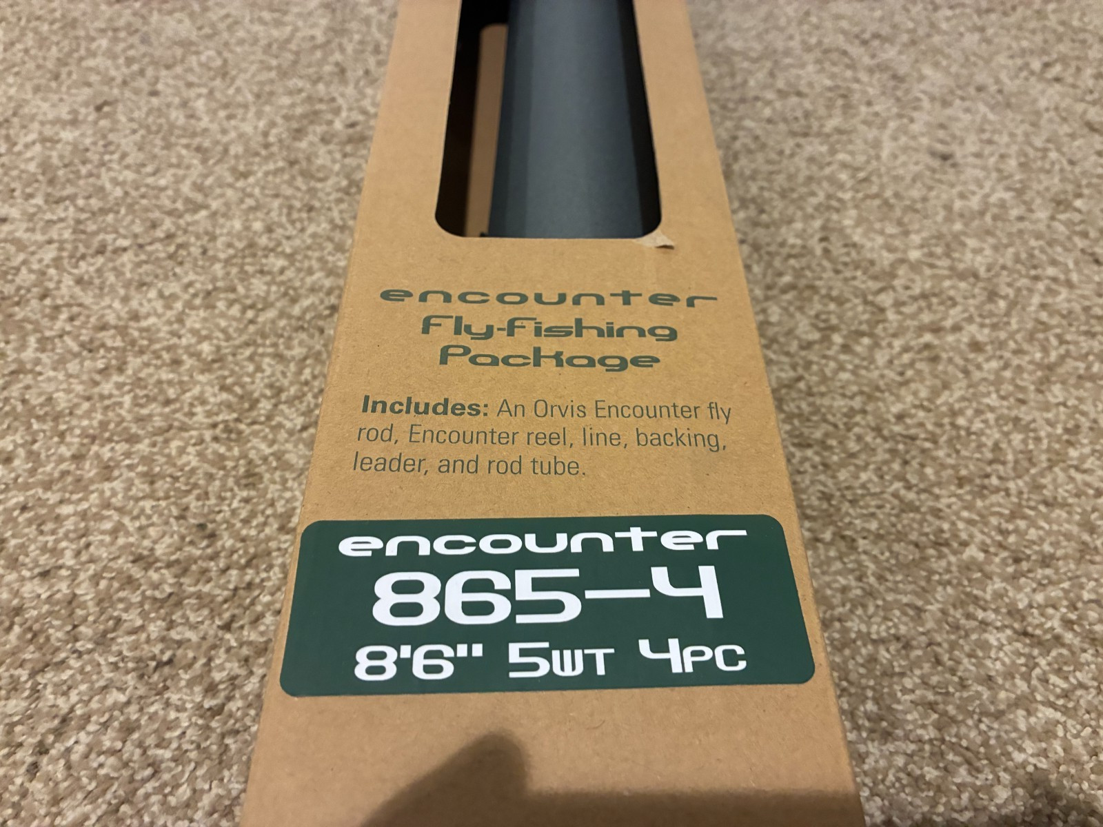 Orvis Encounter 865-4 Fly Fishing Package – NEW – 8’6″ 5wt 4pc – Rod Reel Etc.