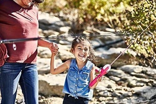 Barbie Shakespeare Button Spincast Fishing Pole Starter Kit 2’6″ with Minnow