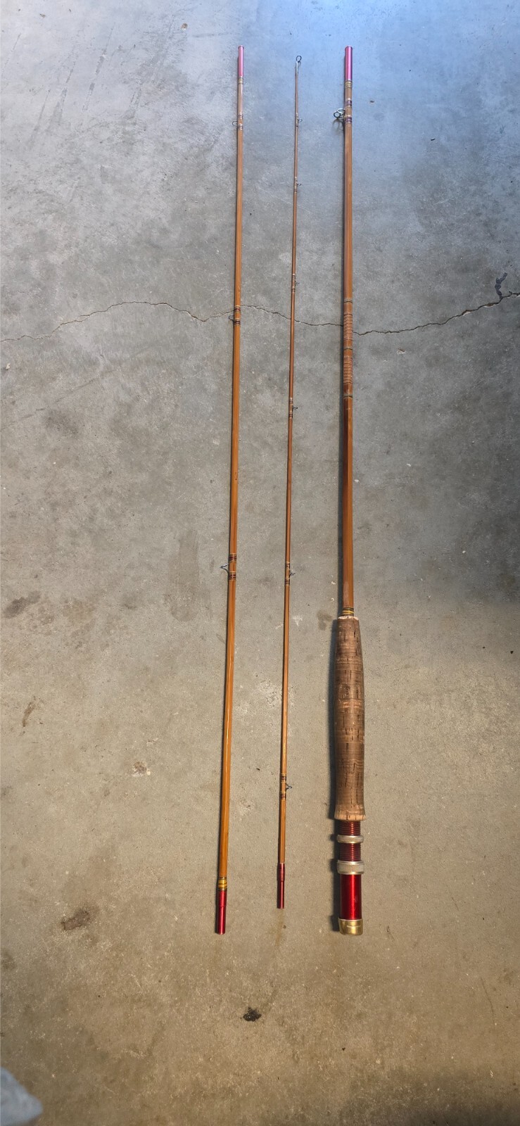 HAND CRAFTED CUSTOM 1940’S-50’S 6 SIDED FEATHERWEIGHT BAMBOO FLY ROD #0315715