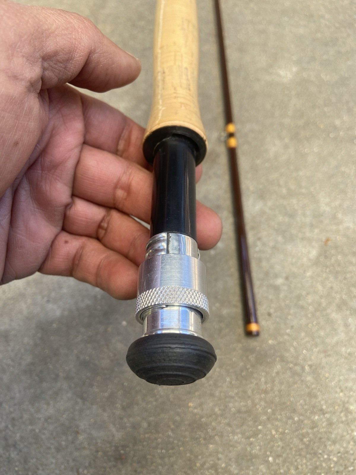 House of Hardy Jet 7 Wt / 8-1/2 Ft Fiberglass Fly Rod Excellent Condition