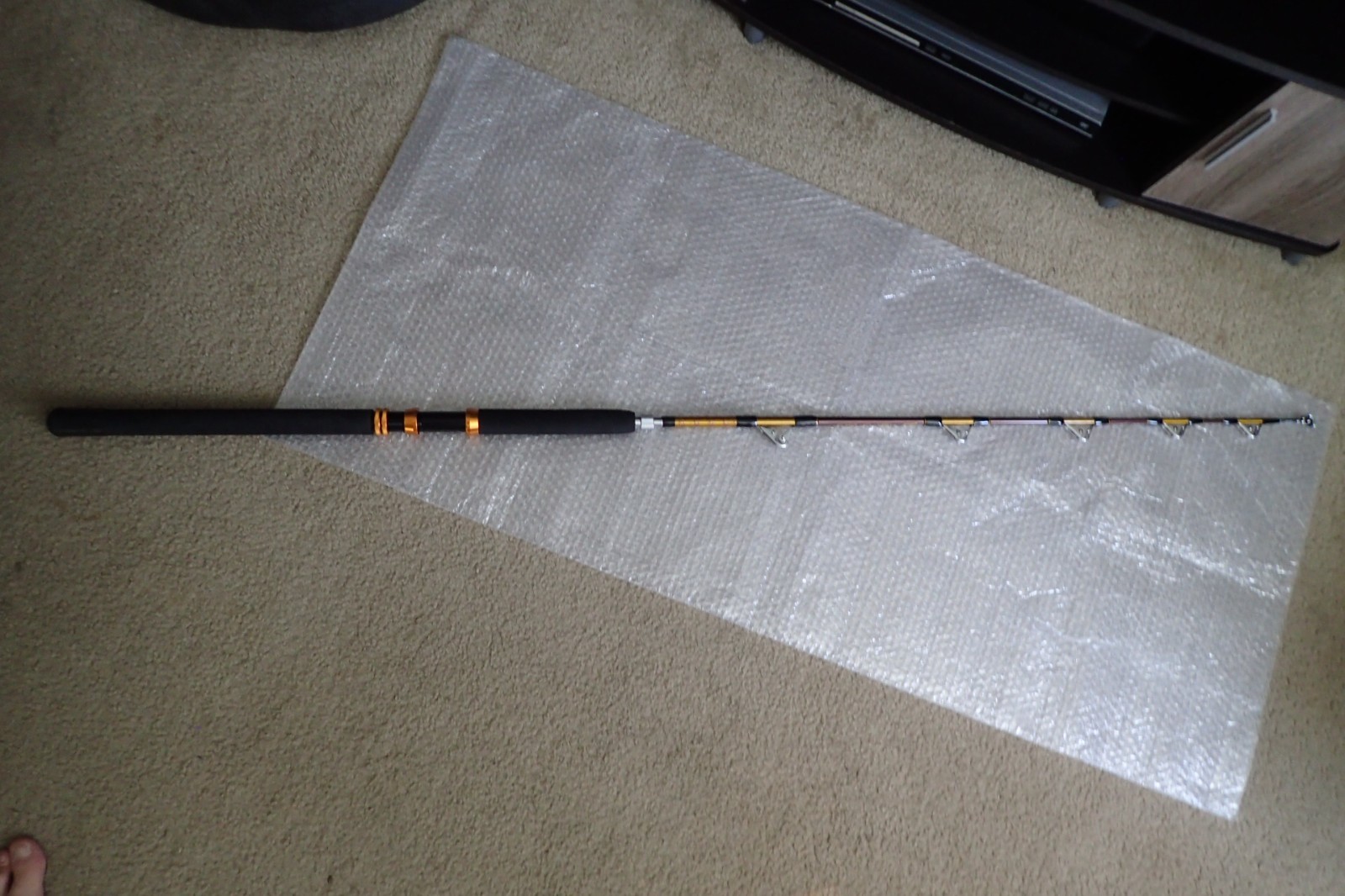 Heavy-Duty Trolling Saltwater Fishing Rod 5.6ft / 170cm 50-100lbs Double Pulley