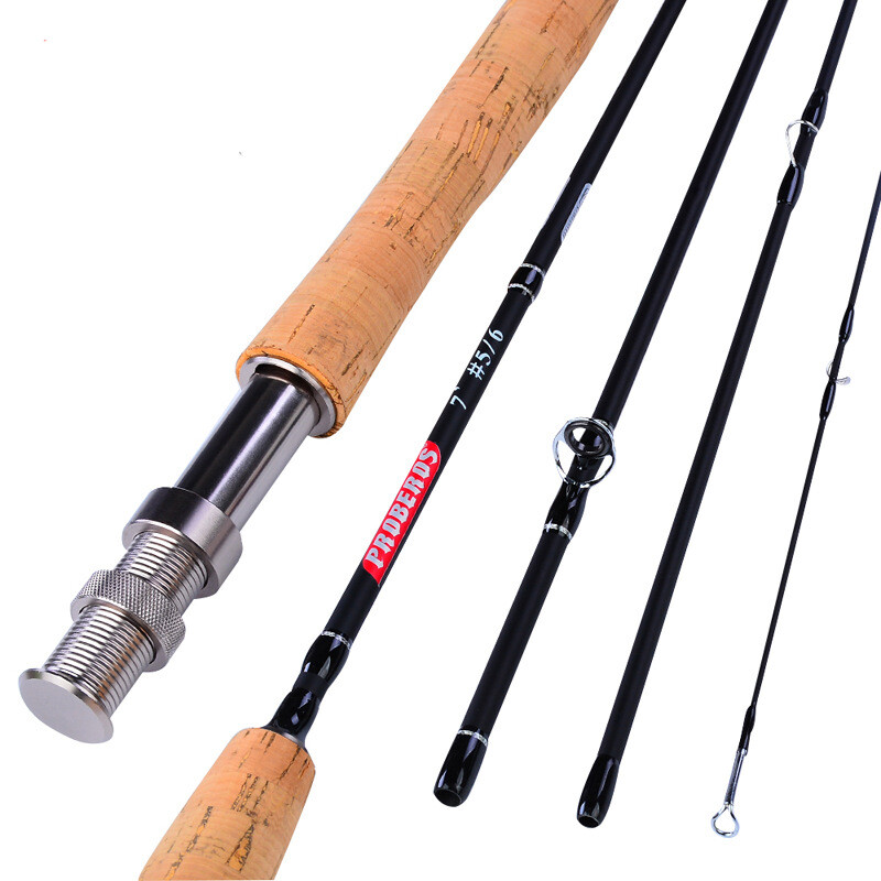 Fly Rod 7ft 3/4 5/6 7/8WT Graphite Fast Action Fly Fishing Rod Trout 4 Piece
