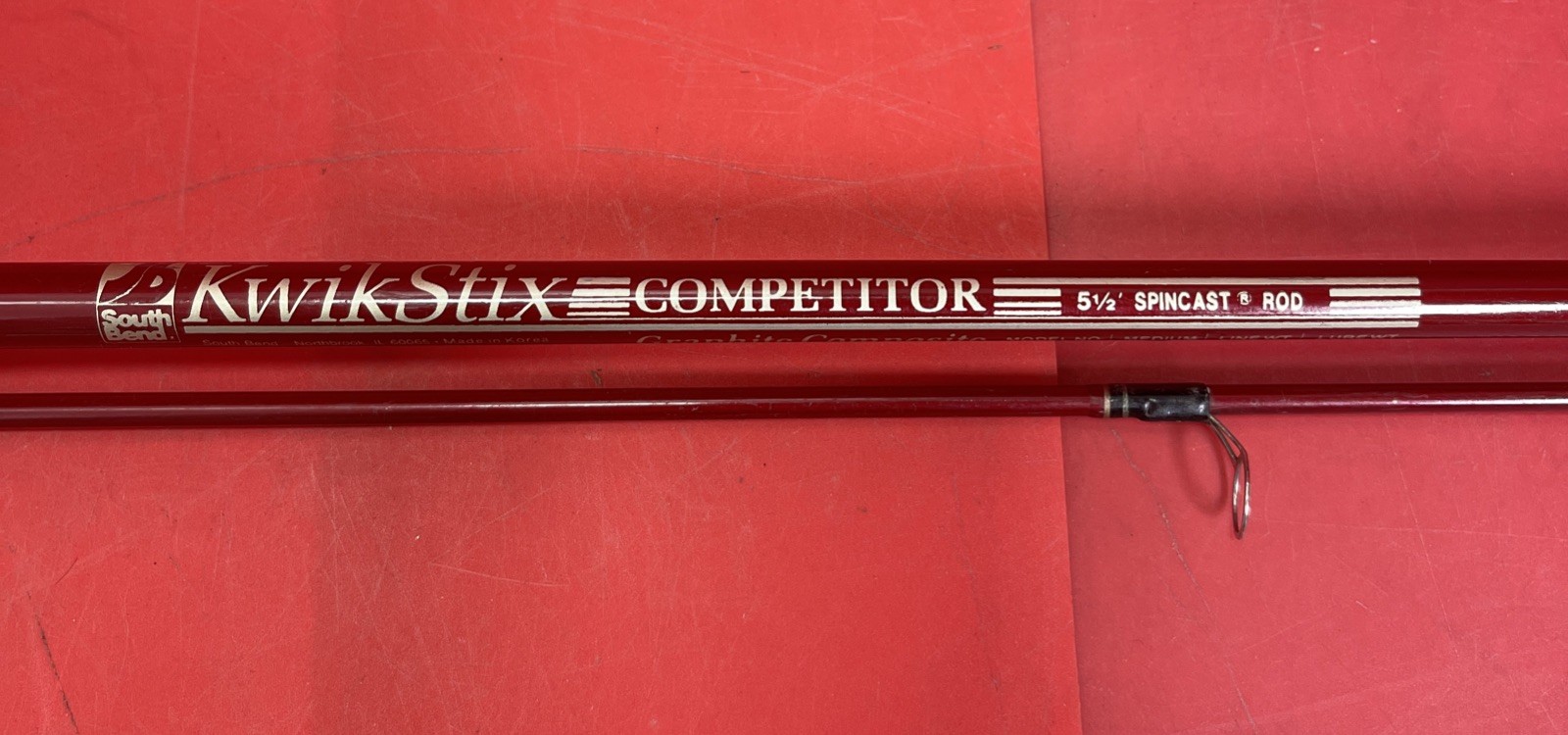 South Bend KwikStix Competitor Model 1325 Graphite Comp. 2pc 5 1/2” Spinning Rod