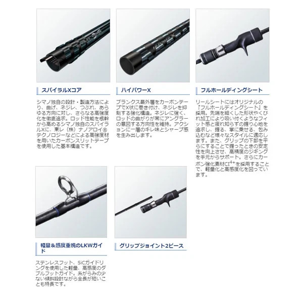SHIMANO 20 GAME Type slow J Slow Jigging 6.6 ft grip joint offshore jigging