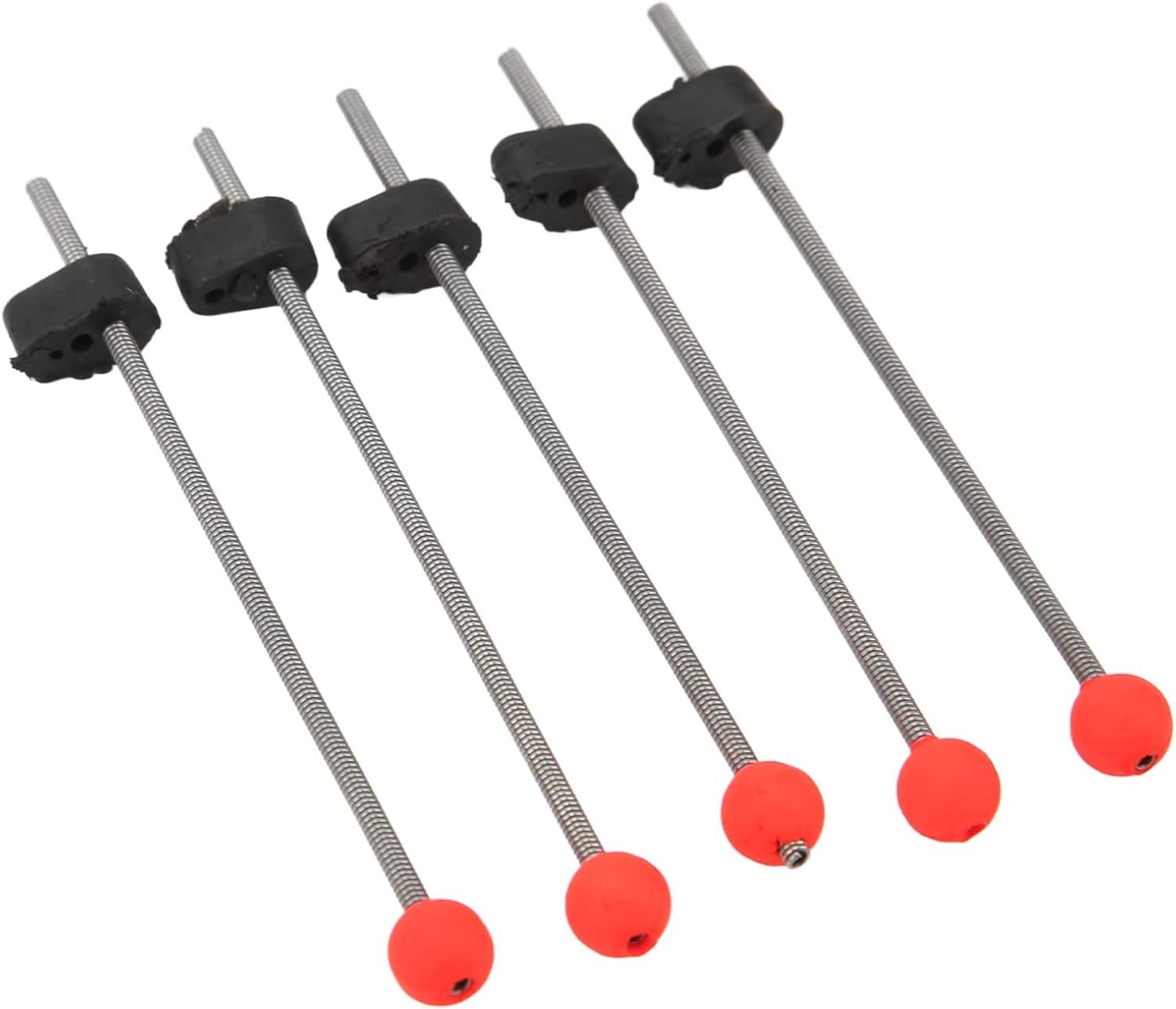 Compact 5PCS Red Spring Rod Tips – High Strength for Harsh Fishing Conditions