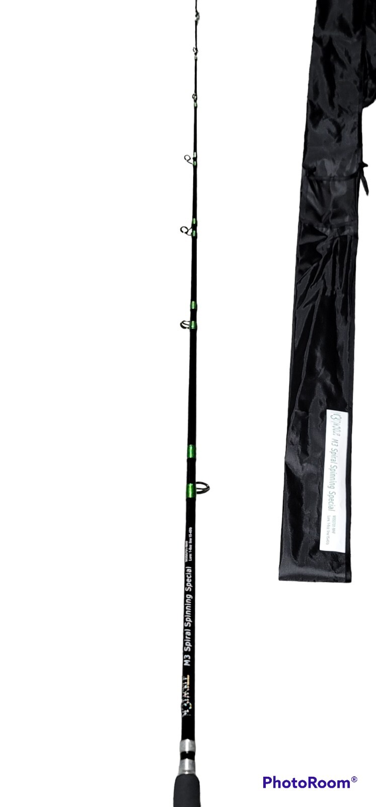 7′ Spiral Wrap Spinning Fishing Rod 1-6oz MHF 15-40lb Line ONLY ROD LIKE IT OUT!