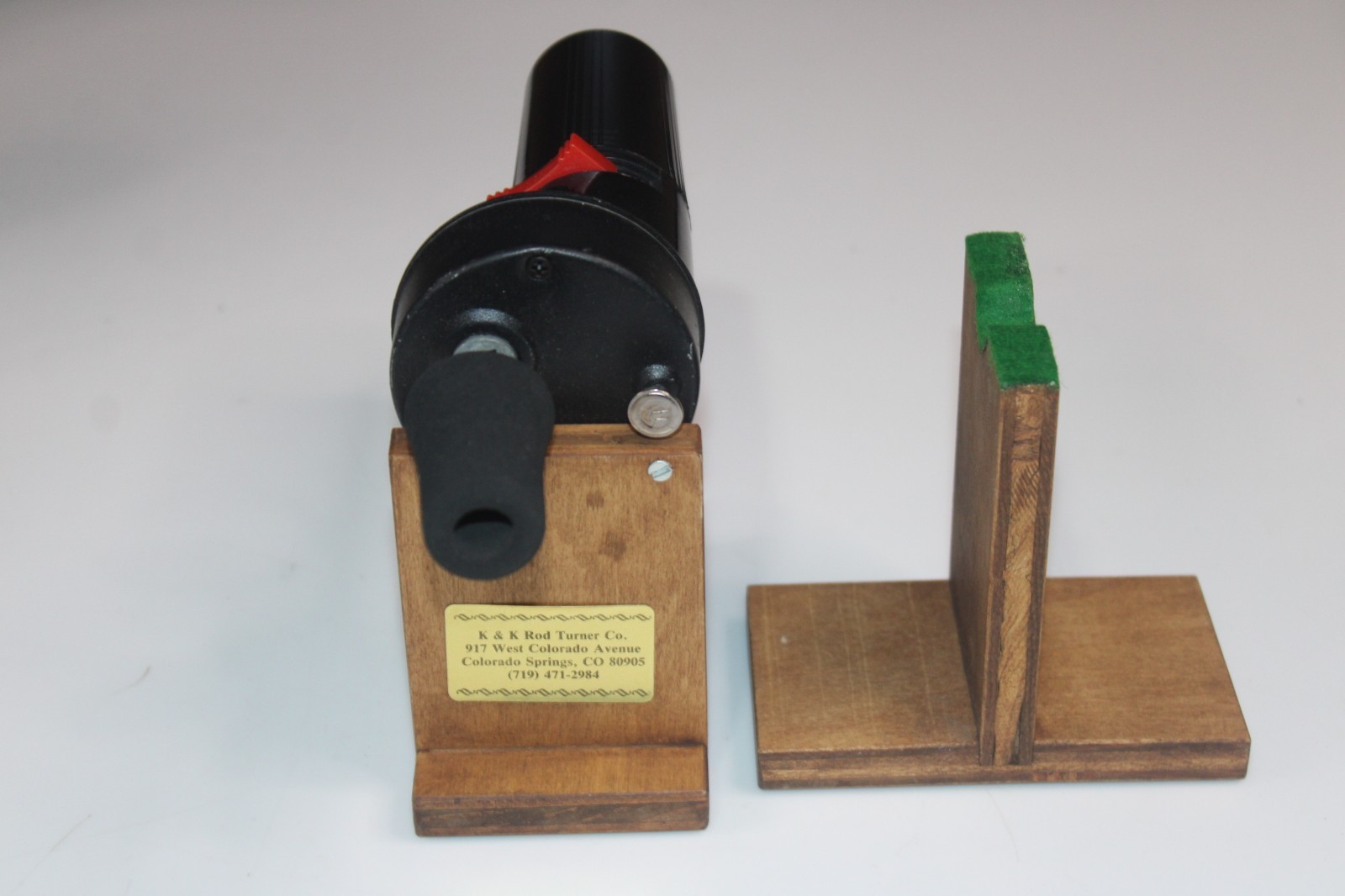 Vintage K&K Fishing Rod Repair Machine Rotator for DIY Building and Epoxy Drying