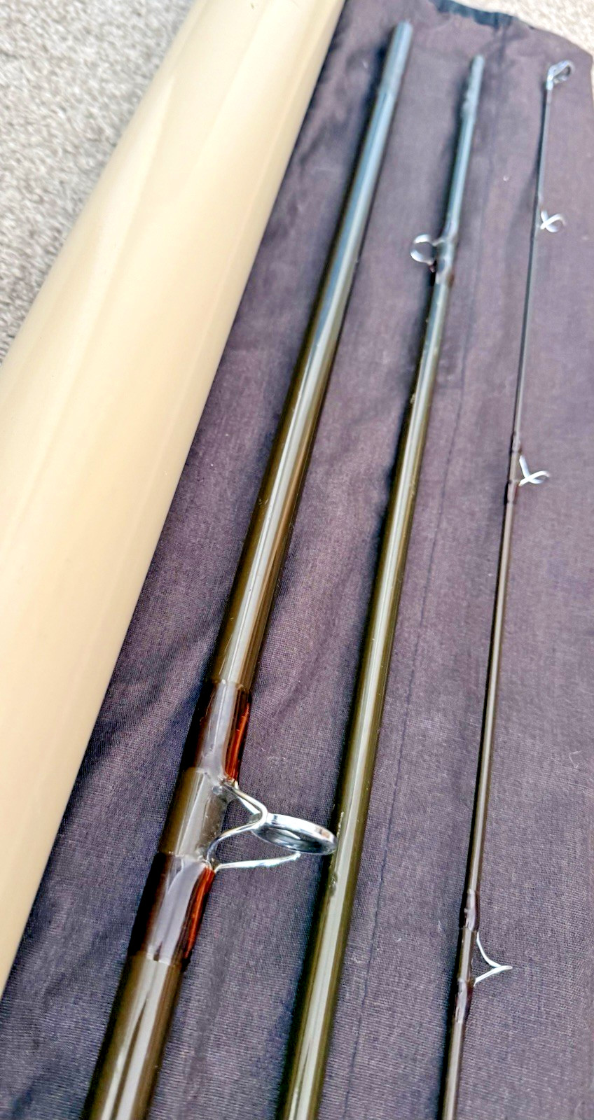14 Foot SAGE GFL Graphite DH Salmon 3 Piece # 10 Spey Fly Rod & Travel Tube