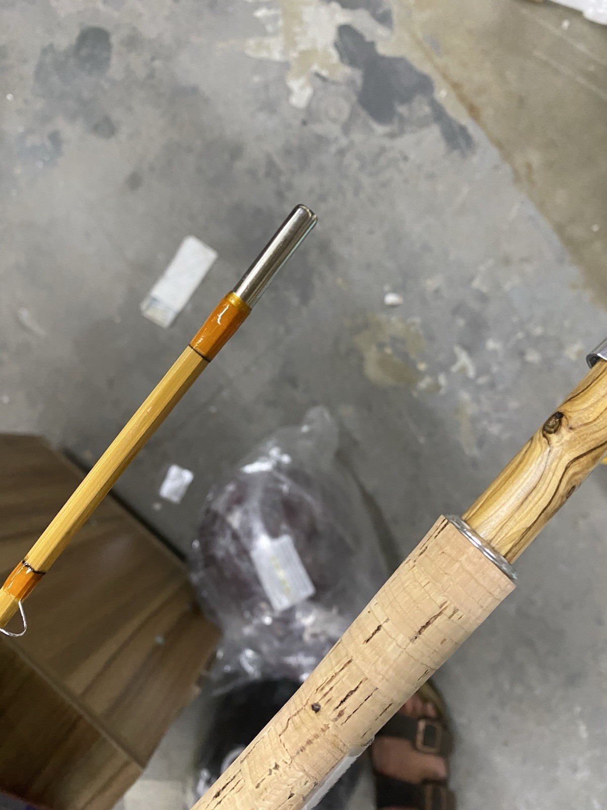 Dan Ellingson Custom-Built Bamboo Fly Fishing Rod. 8’6″ two pcs 5W