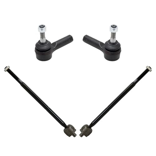 Inner and Outer Driver and Passenger Side Tie Rod Set 4 Piece PSA69787