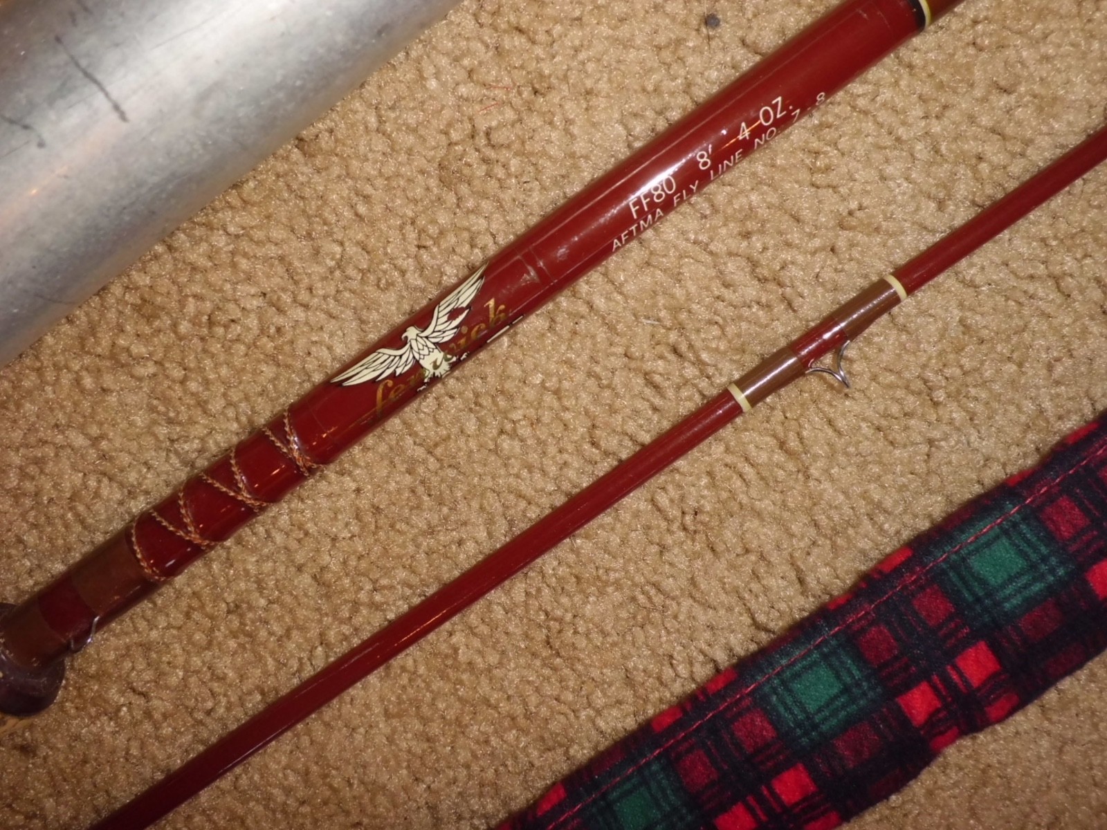 Vintage FENWICK Feralite FF80 Fly 8′ Rod made in USA – 7-8 wt #H43606