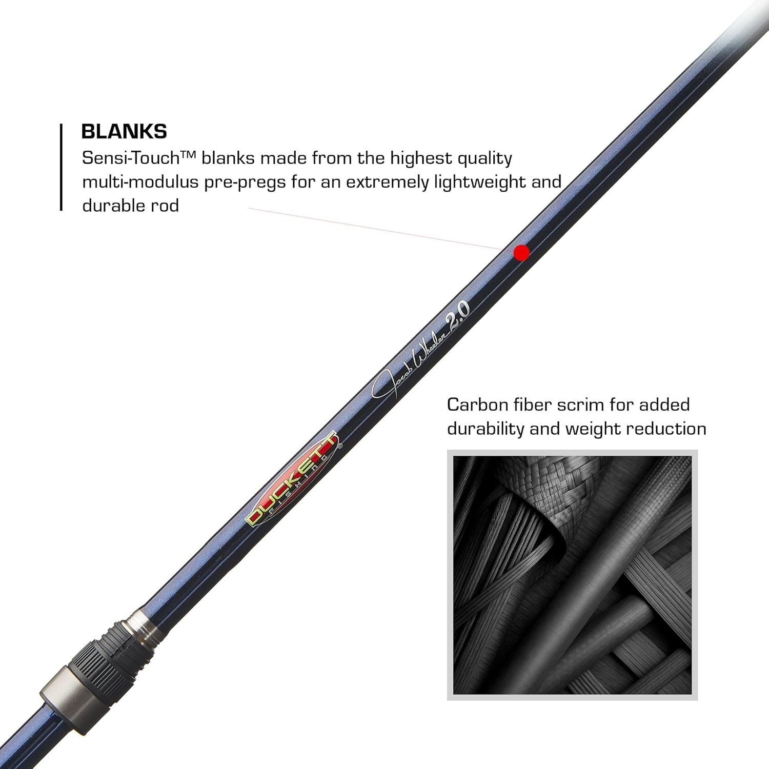 Jacob Wheeler Signature 2.0 Casting Rods, Spinning & Crankin’ Rods, Pro Angler D