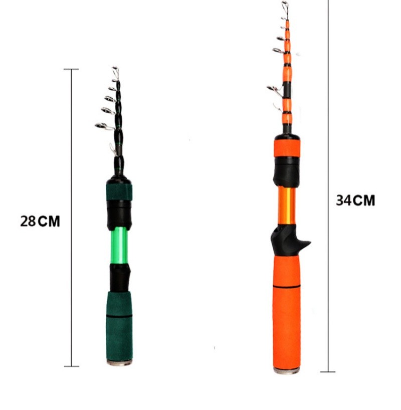 Telescopic Fishing Rods Ultralight Spinning Casting Rod Carbon Fiber Stream Rod