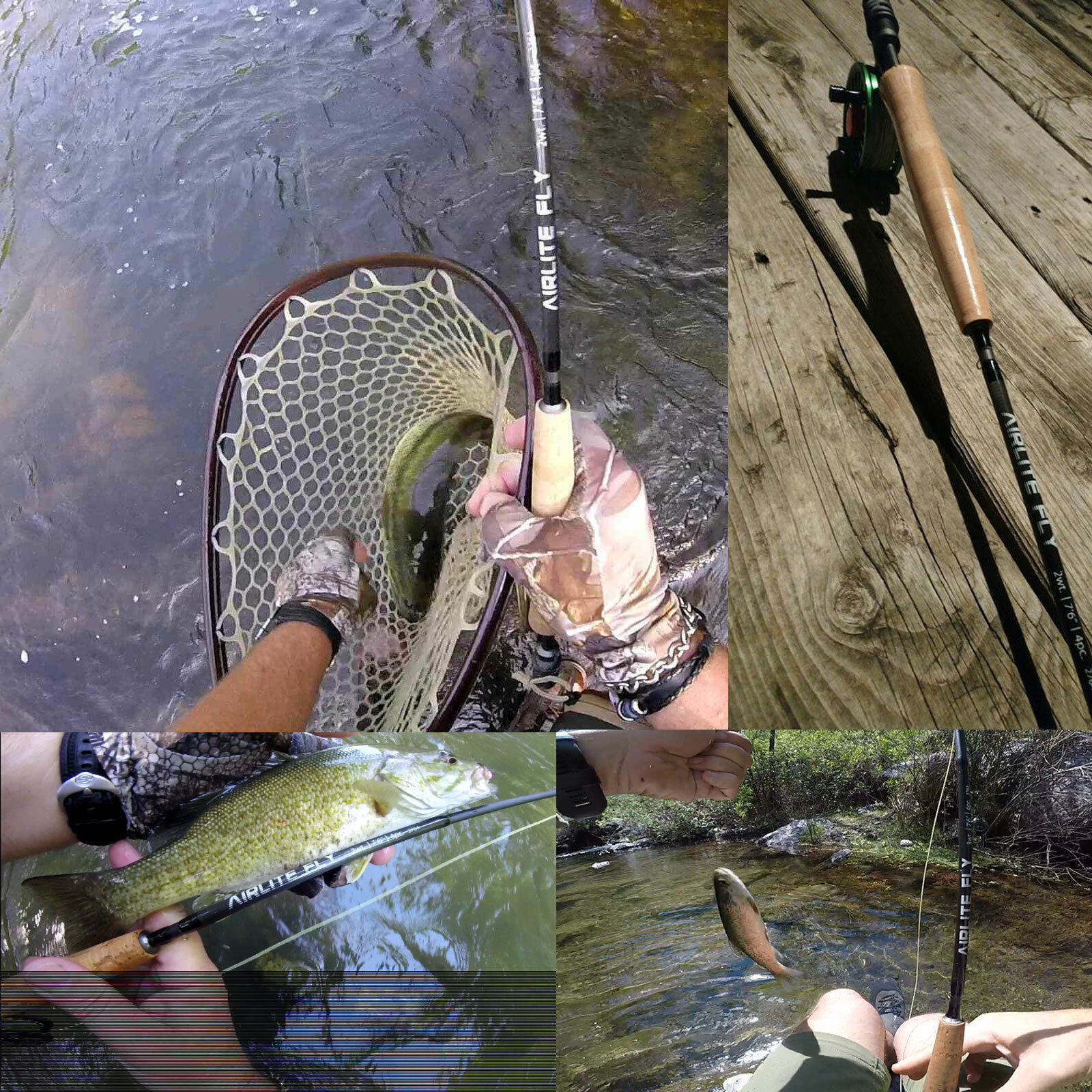 Maxcatch AIRLITE 2/3WT 7’6” Lightweight Fly Fishing Rod IM10 Carbon Fiber