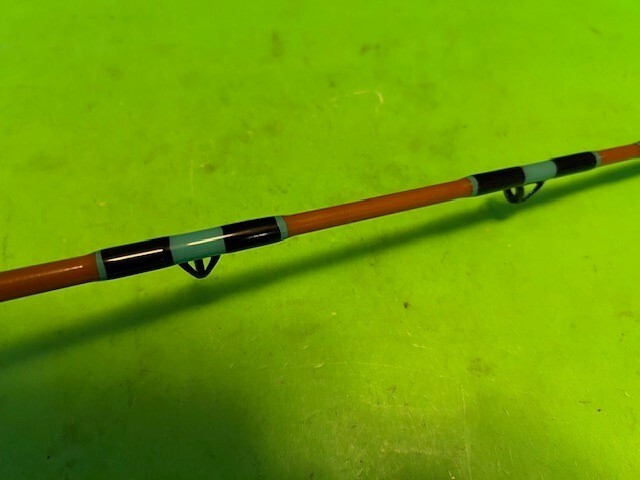 CUSTOM BUILT CALSTAR 6 FOOT 7 INCH 50 TO 100 POUND CLASS RAIL ROD FISHING ROD