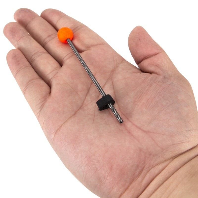 10PCS Red Ball Spring Rod Tips Ice Fishing Pole Spring Ball Tips 9/10/12cm