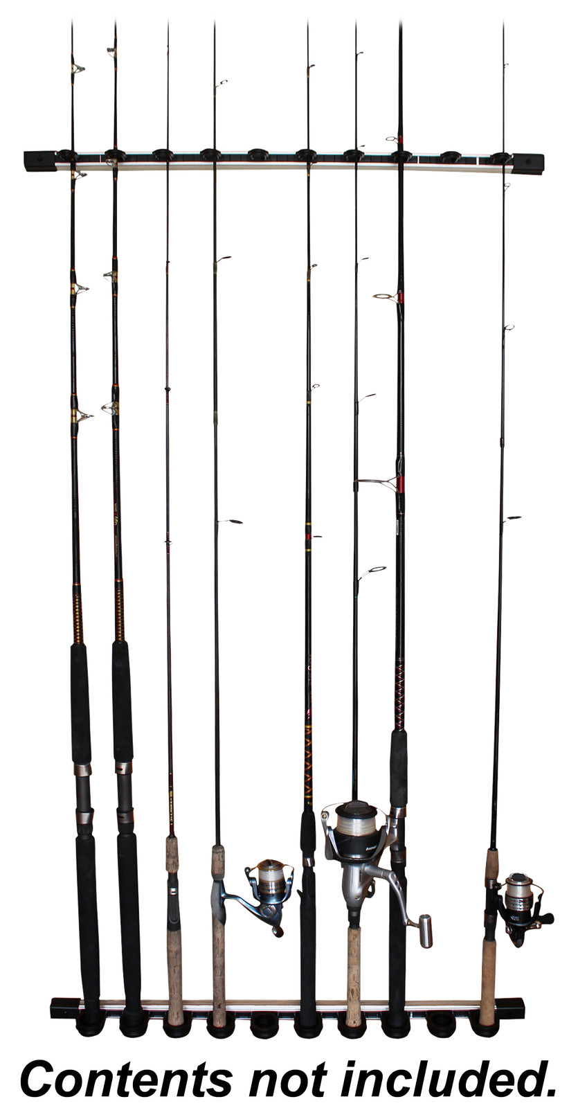 Rush Creek Creations 3-in-1 All-Weather 10 Fishing-Rod Storage Rack