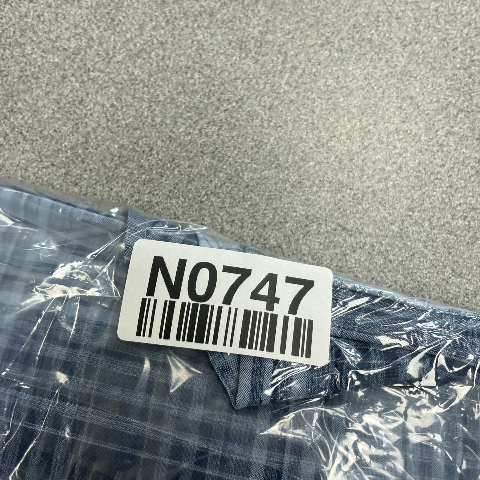 Orvis Men’s S Short Sleeve Plaid Button Up Shirt Outdoor Blue N0747