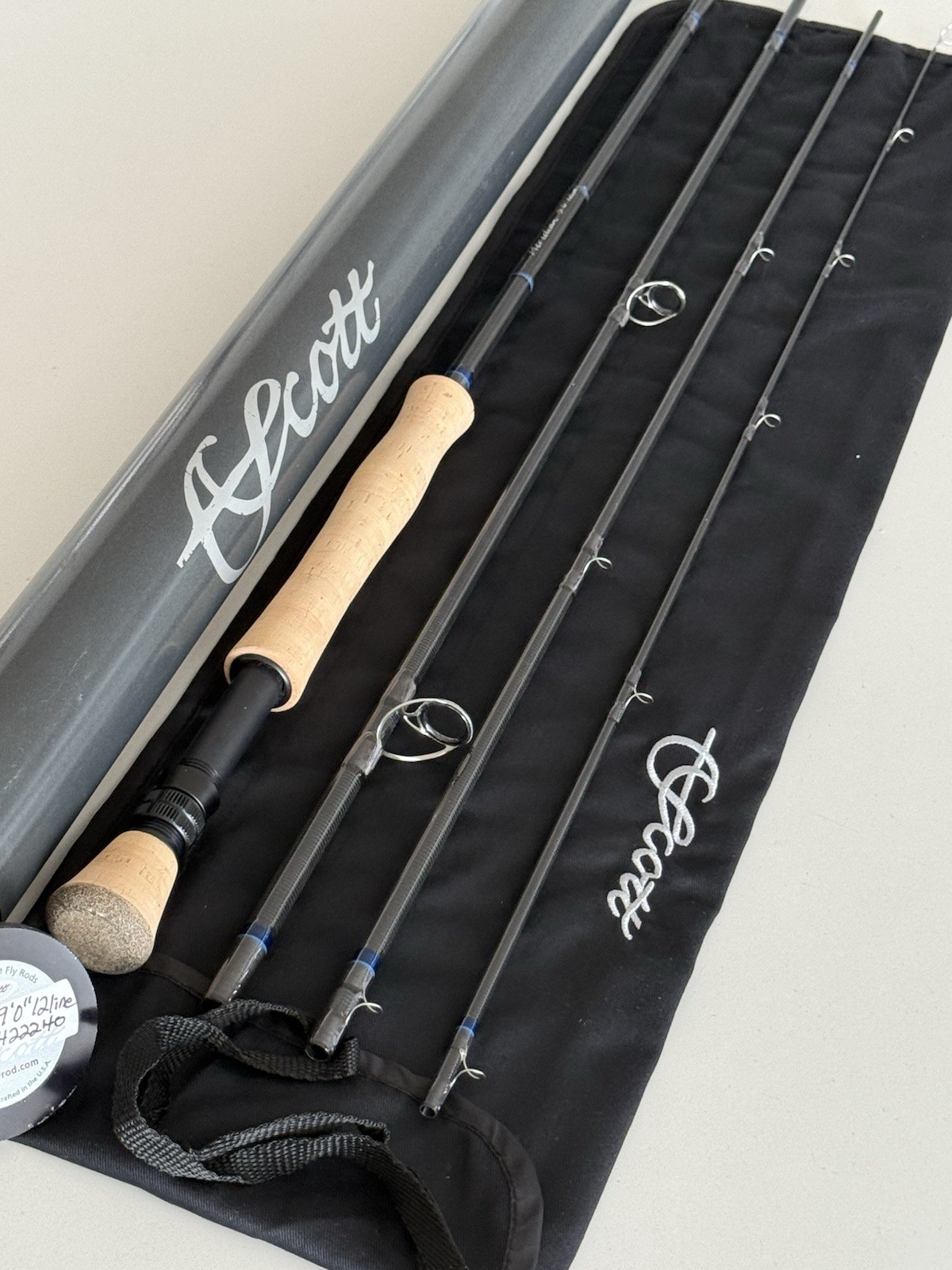 **BEAUTIFUL** 🔥 SCOTT MERIDIAN 12wt. 9’ft~4pc FlyRod!!! 🔥~LEGENDARY~