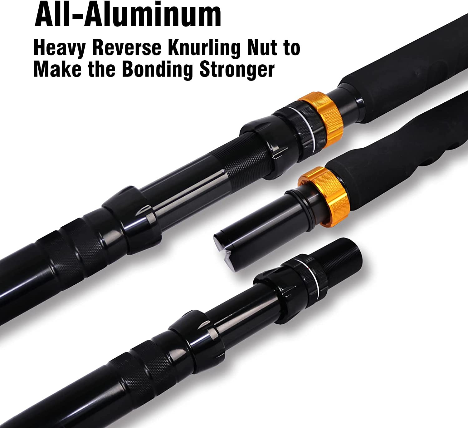 Bent Butt Trolling Rod 2PC Saltwater Offshore Deep Drop Fishing Pole Extra Heavy