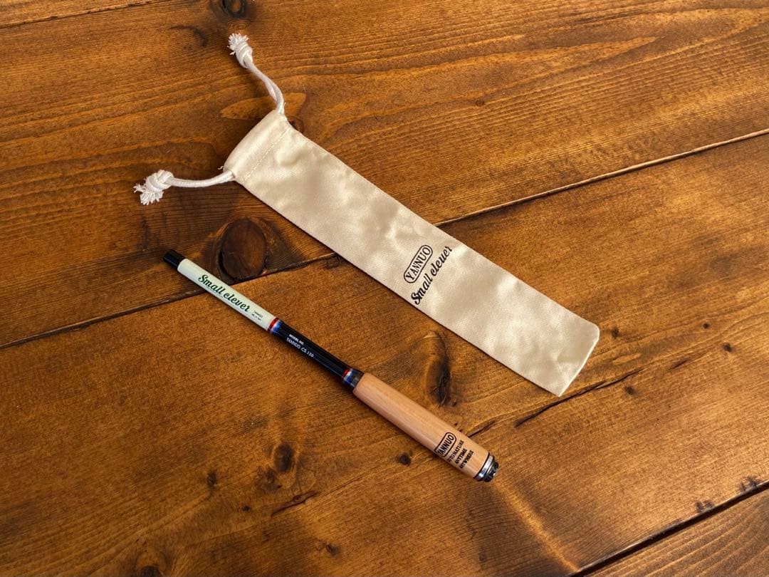 Tanago Fishing Rod 150cm Wooden Grip Black & White Used