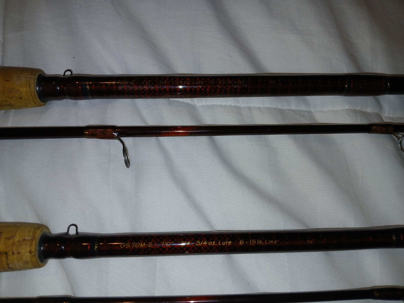 Rare Set Of (3) Fenwick HMG Carbon Veil 2pc 7ft spinning rods, H,M,ML!!