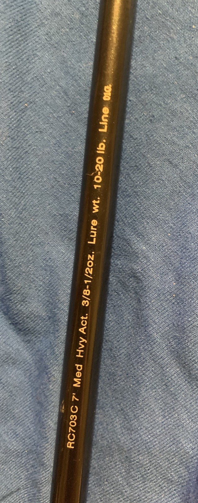 Vintage Bass Pro Shops “Rick Clunn X “Signature Series 7’ MH IM8 Casting Rod