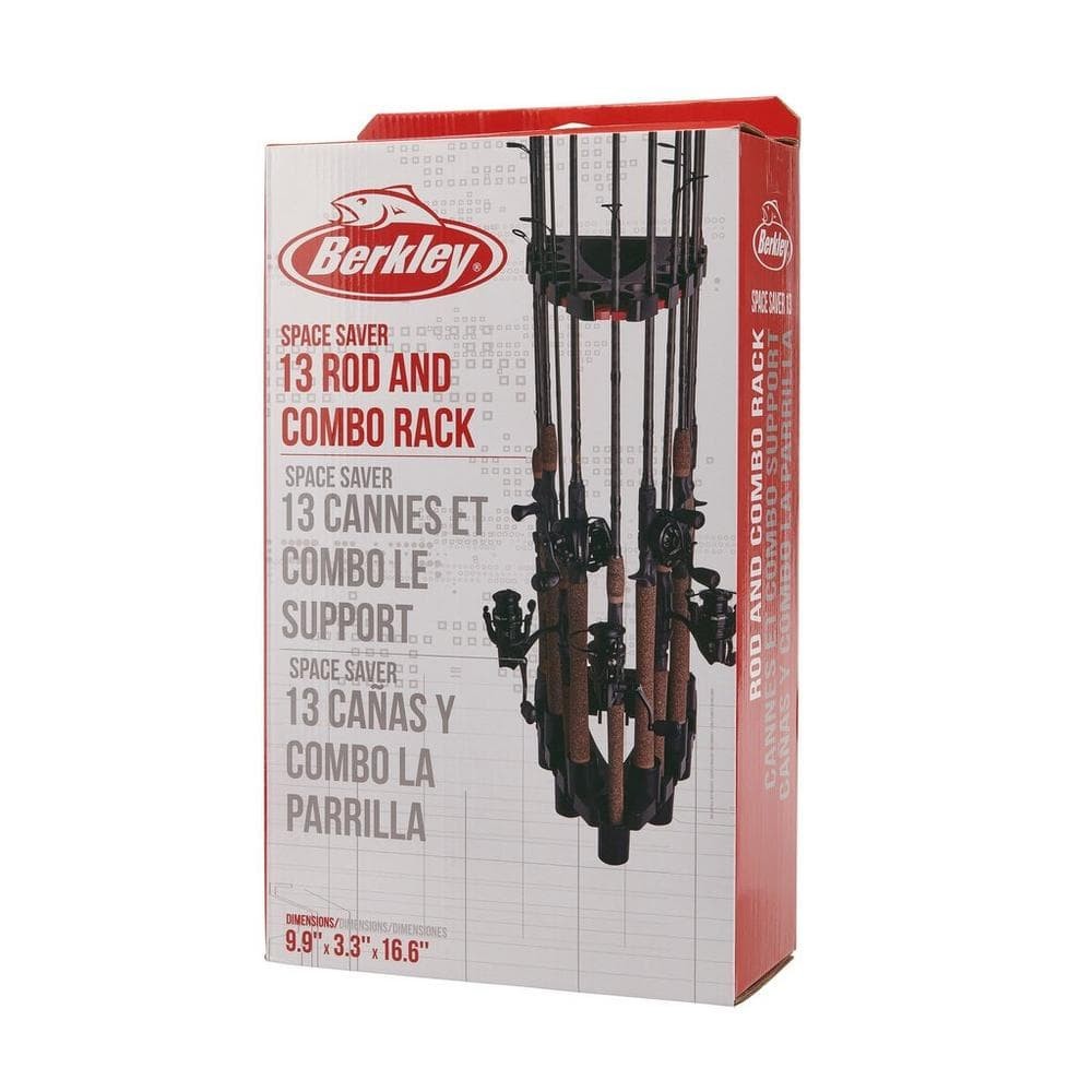 BERKLEY Fishing Gear 13 Rod or Combo Rack SPACE SAVER