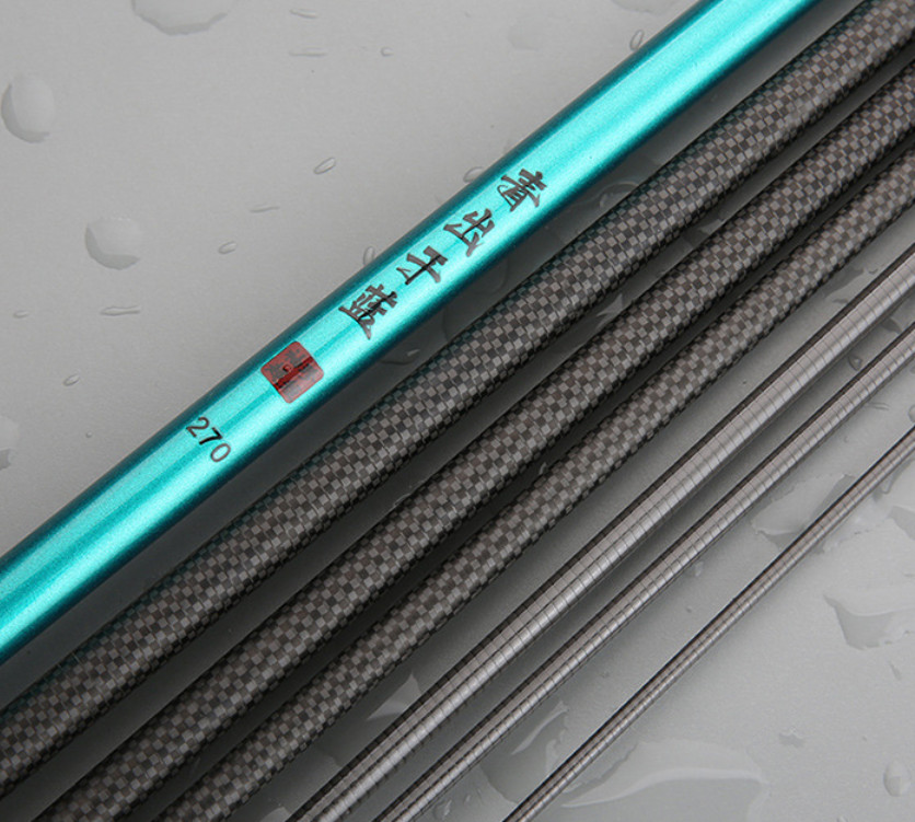 Carbon Fiber Fishing Rod Telescopic Fishing Rod Hard Pole Freshwater 1.5M-6.3M