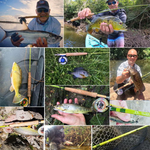 Ultralite Small Streams Fly Fishing Rod 1/2/3WT 6’/6’6″/7’/7’6″ Panfish/Trout