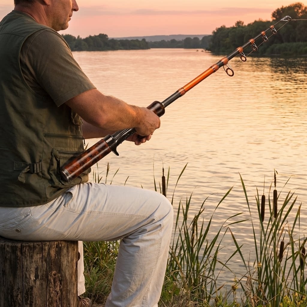UL Telescopic Fishing Rod 1.5m / 1.8m Medium Fast Carbon Stream Trout Lure Rod