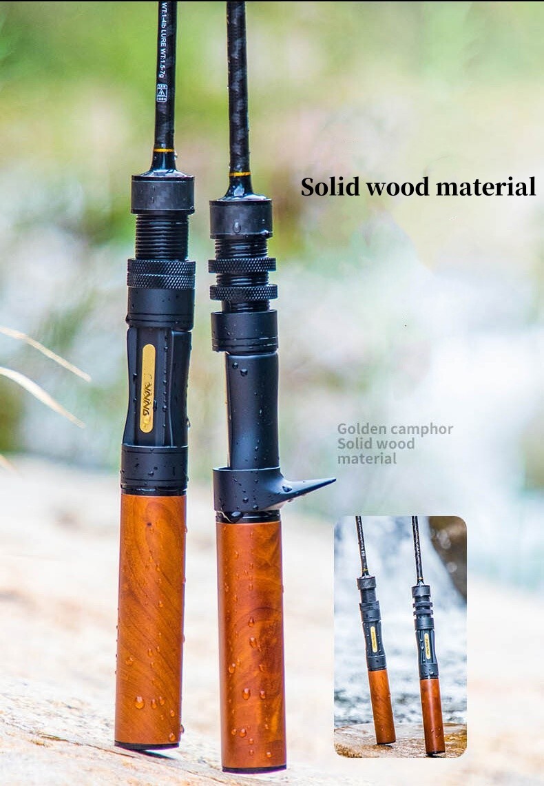 Fishing Rod 5ft/5.5ft/6ft Casting Spinning Rod Carbon Fiber Rod 2 Sections Pole