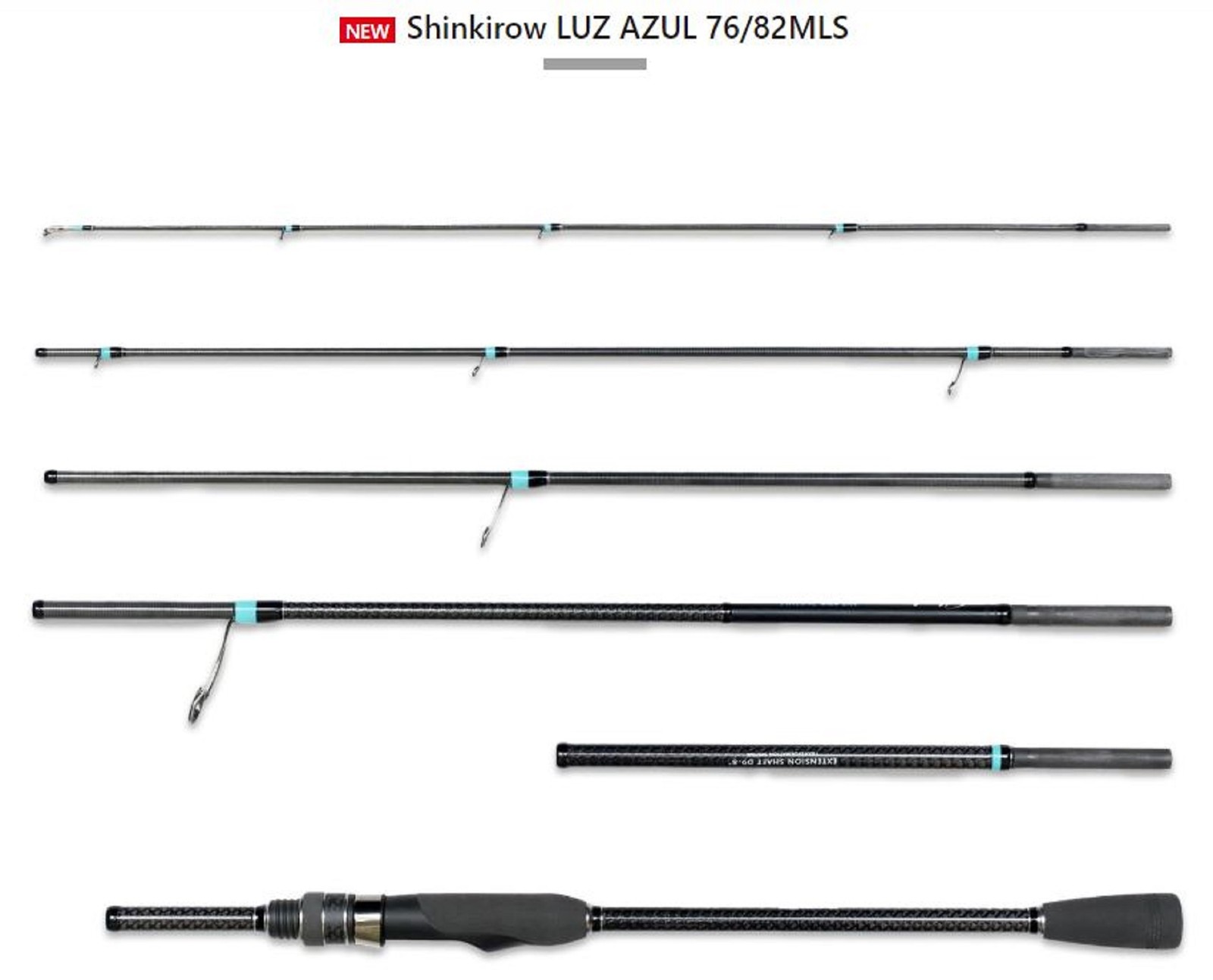Monster Kiss Rod Spiders Shinkirow Luz Azul 76/82 MLS 6 Piece (2271)